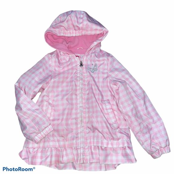 London Fog Other - LONDON FOG GIRLS’ CHECKERED HOODED TRENCH JACKET 5
